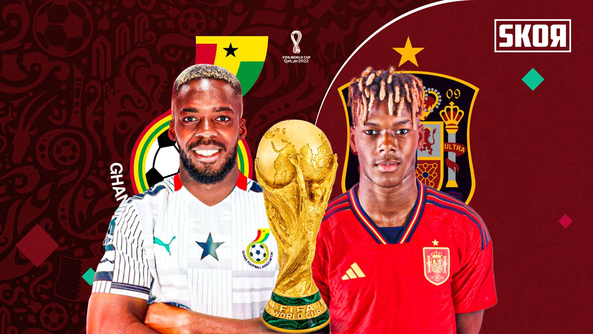 Cover Inaki Williams (Ghana), Nico Williams (Spanyol), dua saudara yang akan tampil di Piala Dunia 2022.