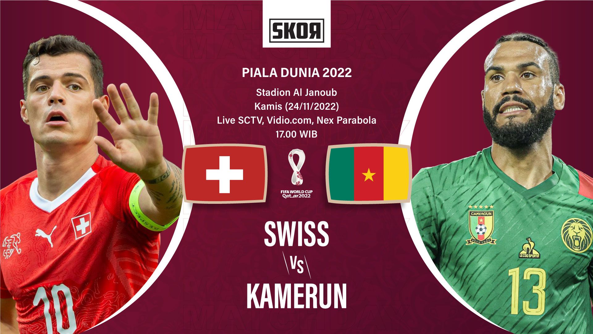 Cover Swiss vs Kamerun