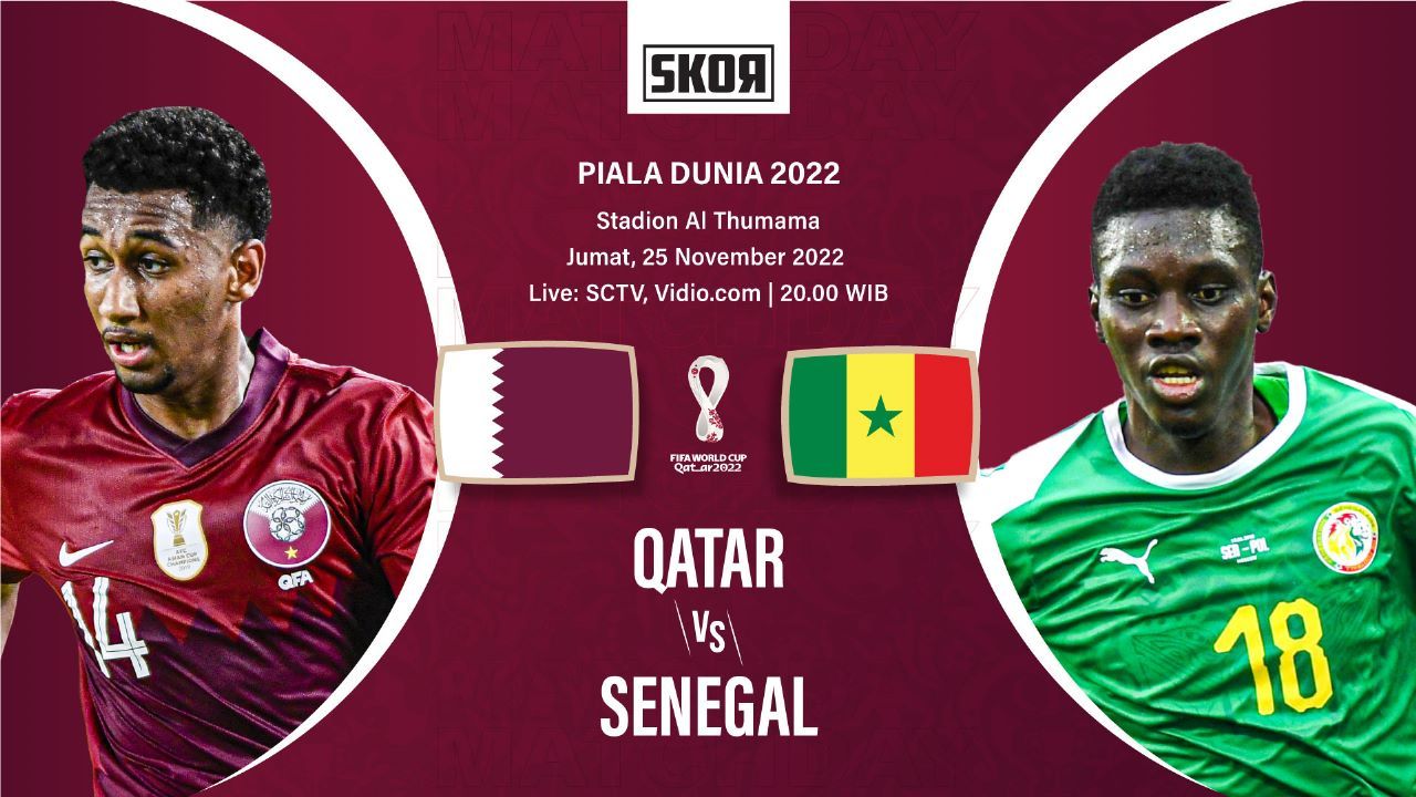 Cover Qatar vs Senegal, Homan Ahmed vs Ismaila Sarr.
