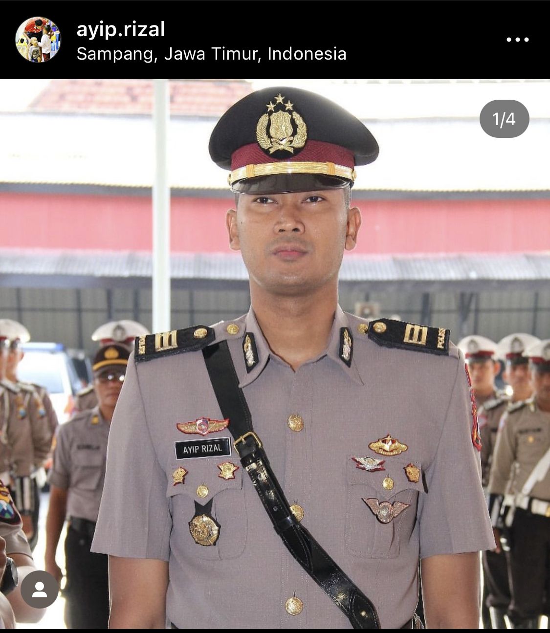 Mantan Opposite Timnas Voli Indonesia, Ayip Rizal, resmi dilantik sebagai Kasatlantas Polres Ponorogo