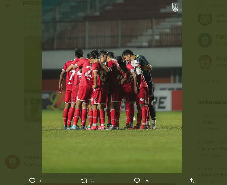Para pemain Persis Solo merayakan salah satu gol ke gawang Rans Nusantara FC dalam lanjutan Liga 1 2022-2023, Selasa (6/12/2022).