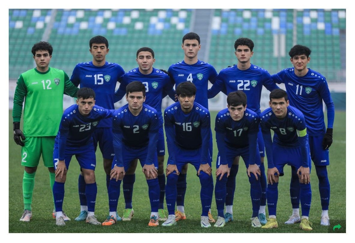 Tangkapan layar starting XI timnas U-20 Uzbekistan yang bakal menjadi lawan timnas Indonesia di fase grup Piala Asia U-20 2023.