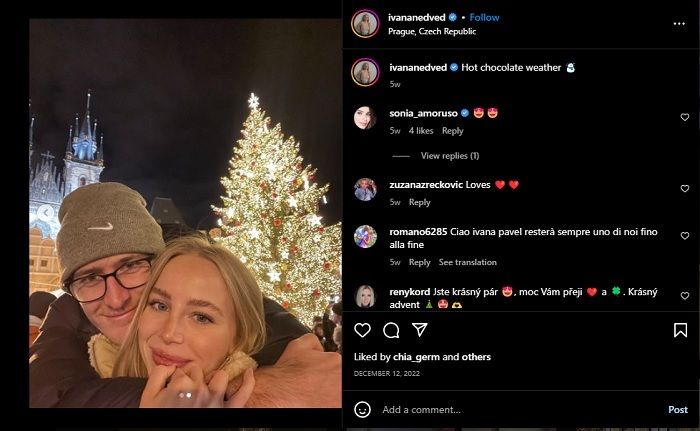 Sebastian Korda dan kekasihnya Ivana Nedved merayakan momen bersama pada suatu malam pada bulan Desember lalu.