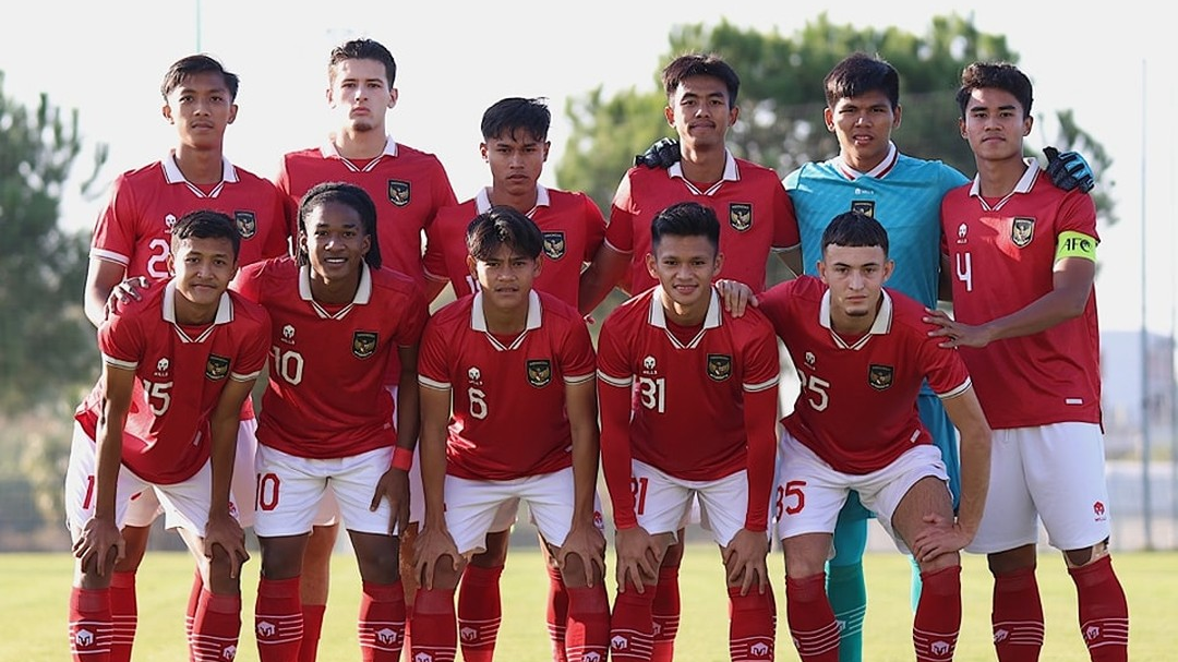 Starting XI timnas U-20 Indonesia pada uji coba melawan Al-Adalah FC di Turki, 13 November 2022.