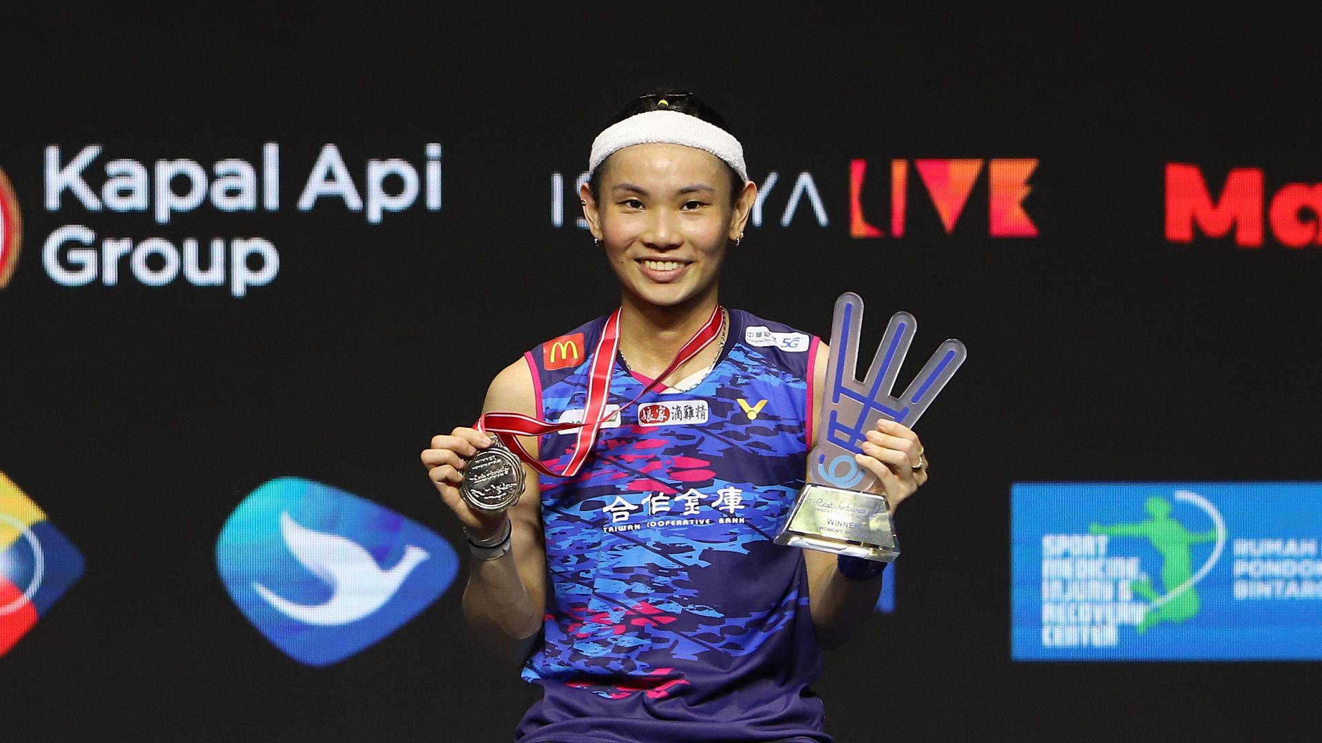 Tahun ini jadi kali kedua Tai Tzu Ying sukses menjuarai turnamen bulu tangkis Indonesia Open. Sebelumnya, ia jadi kampiun edisi 2016.