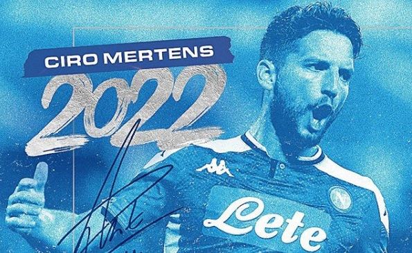 Penyerang asal Belgia, Dries Mertens, resmi memperpanjang kontrak bersama Napoli.