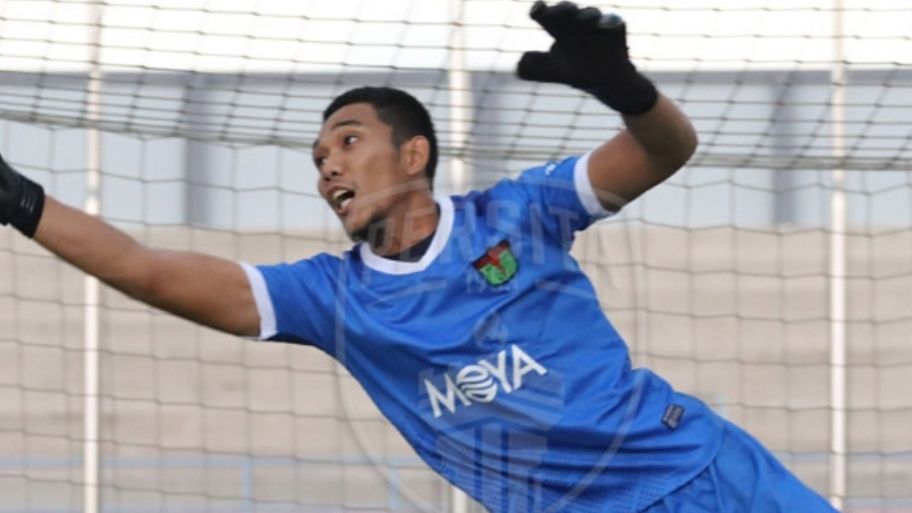 Aksi Try Hamdani saat jalani latihan bersama Persita Tangerang dalam persiapan Liga 1 2020.