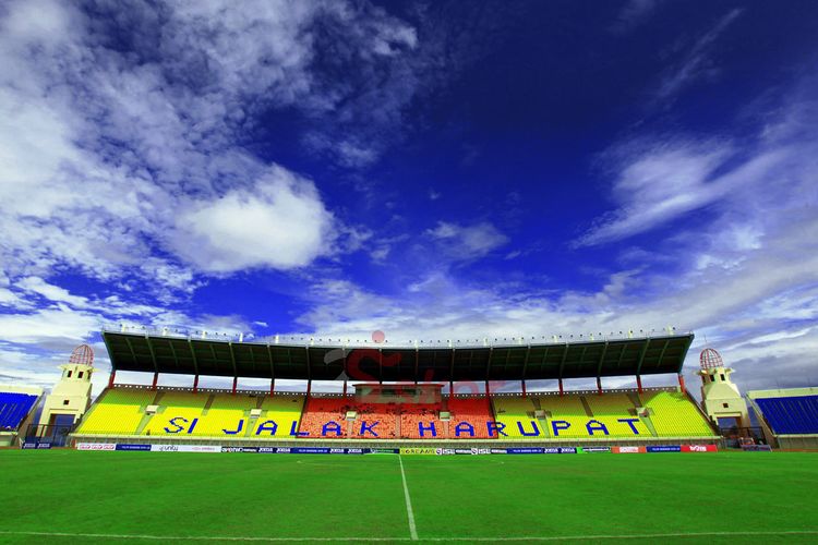 Stadion Si Jalak Harupat Kabupaten Bandung dipotret pada 2019. Stadion ini akan menjadi lokasi pelaksanaan Piala Dunia U-20 2021.