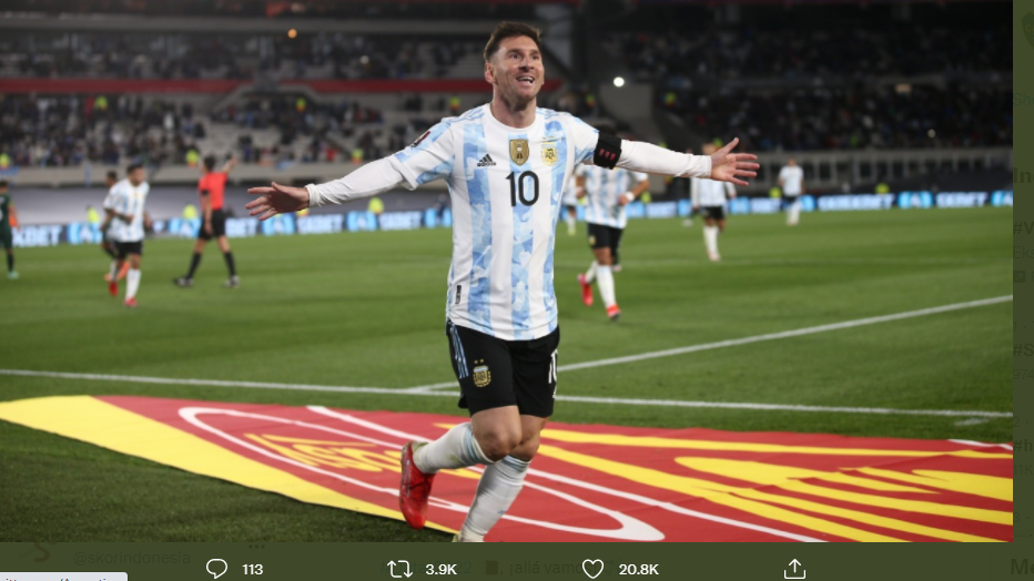 Lionel Messi dan kawan-kawannya di Argentina akhirnya memastikan lolos ke Piala Dunia 2022 meski bermain seri lawan Brasil.