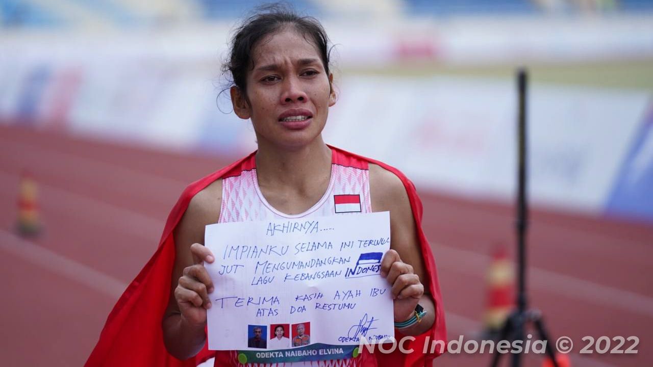 Odekta Haibano Elvina menjadi peraih medali emas terbaru bagi Indonesia, Kamis  (19/5/2022)