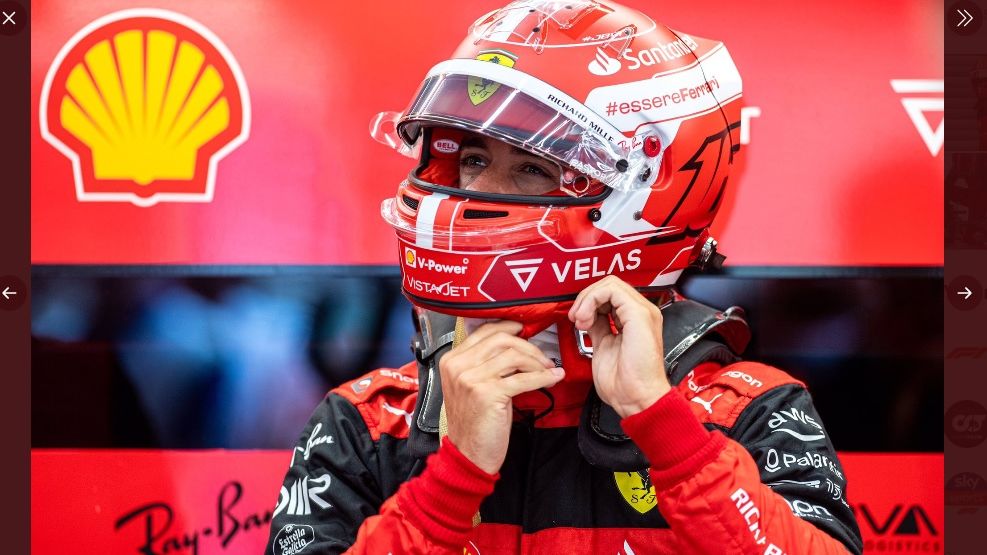 Rentetan nasib sial dialami pembalap Ferrari, Charles Leclerc, saat tampil dalam sesi balapan F1 GP Belgia 2022 yang digelar di Sirkuit Spa-Francorchamps pada Minggu (28/8/2022).