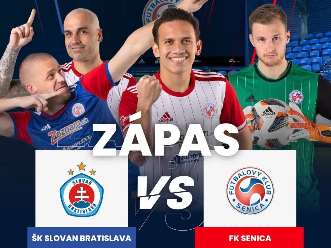 Poster pertandingan antara Slovan Bratislava melawan FK Senica, Sabtu (12/2/2022).