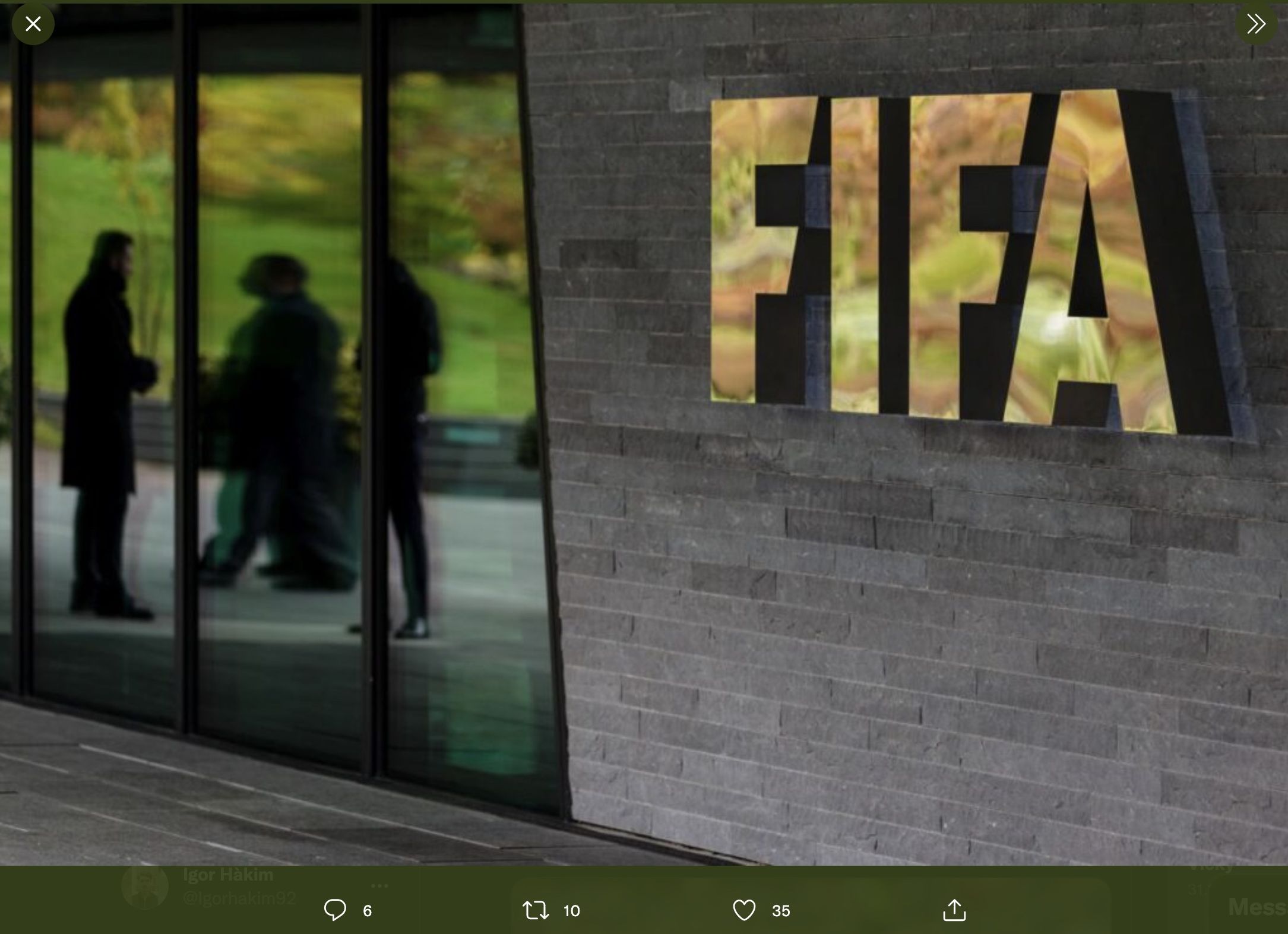 Markas FIFA di Zurich, Swiss.