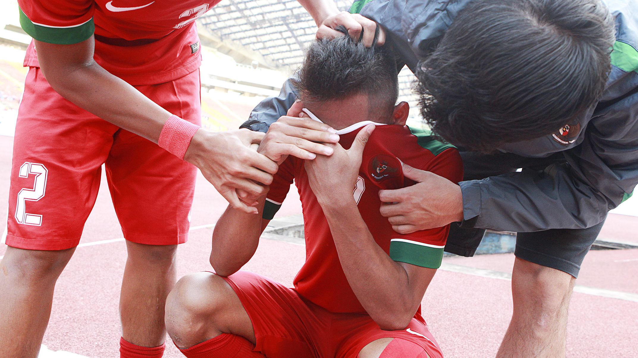 Saddil Ramdani menangis haru saat berhasil membawa timnas Indonesia U-23 ke semifinal SEA Games 2017.