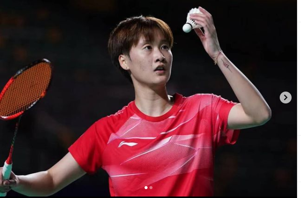 Chen Yufei ketika tampil di kualifikasi Kejuaraan Nasional Cina 2021 pada 17 April.