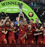 Juara Europa Conference League, Fans AS Roma Menggila di Stadion Olimpico yang Kosong