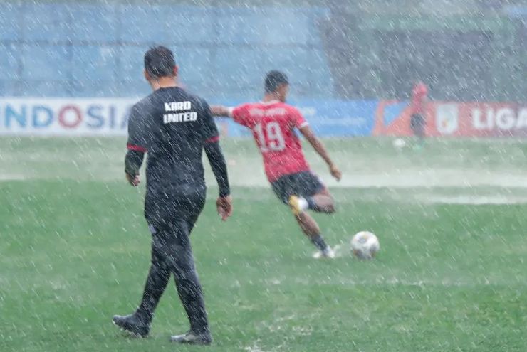 Stadion Teladan Tergenang Air, Laga Karo United vs Sriwijaya FC Terpaksa Ditunda