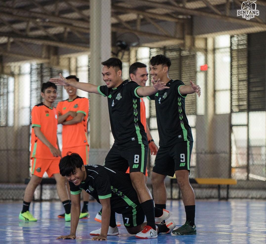 Suasana latihan skuad Bintang Timur Surabaya dalam persiapan untuk mengarungi Pro Futsal League 2021
