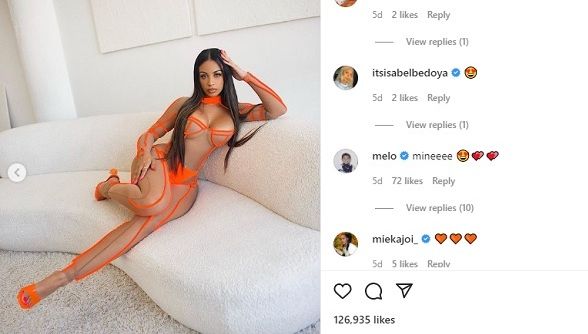 Ini komentar LaMelo Ball atas pose Ana Montana di Instagram.