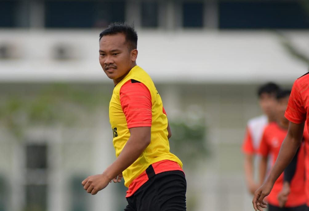 Winger asal Pati, Wawan Febrianto, menjalani latihan perdana bersama skuad Borneo FC, Senin (24/5/2021)