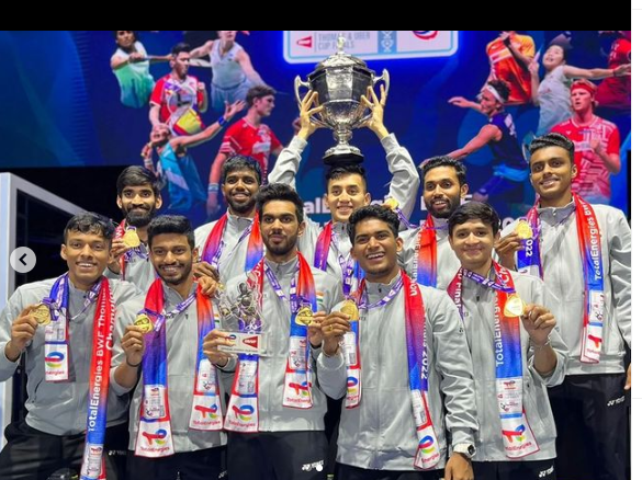 Tim putra India memenangi Thomas Cup 2022 pada Minggu (15/5/2022).