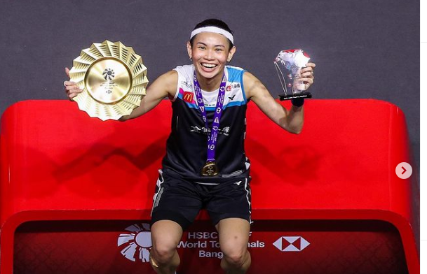 Tai Tzu Ying, tunggal putri Taiwan, memenangi BWF World Tour Finals 2020 pada Minggu (31/1/2021) di Impact Arena, Thailand.