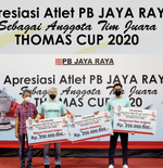 Bonus Thomas Cup 2020, 3 Atlet PB Jaya Raya Terima Rp250 Juta