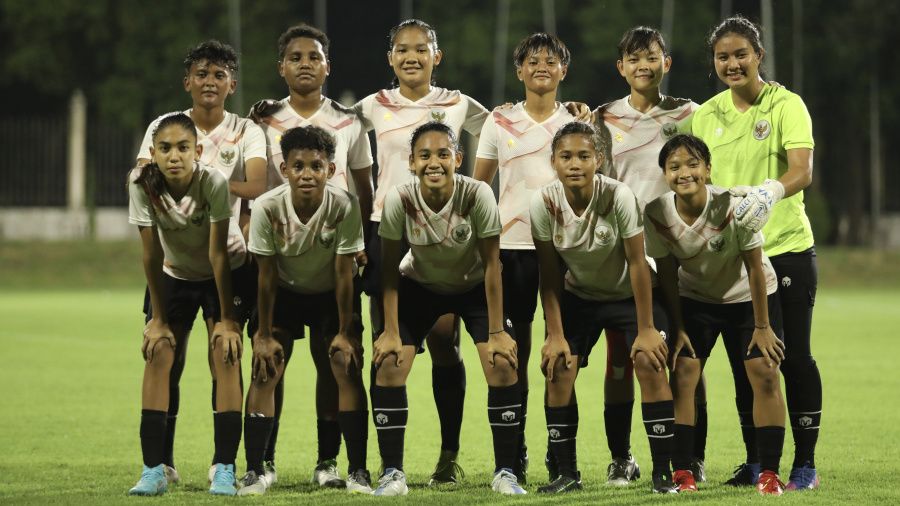 Para pemain timnas putri U-18 Indonesia pada persiapan Piala AFF U-18 Wanita 2022, Juli 2022.