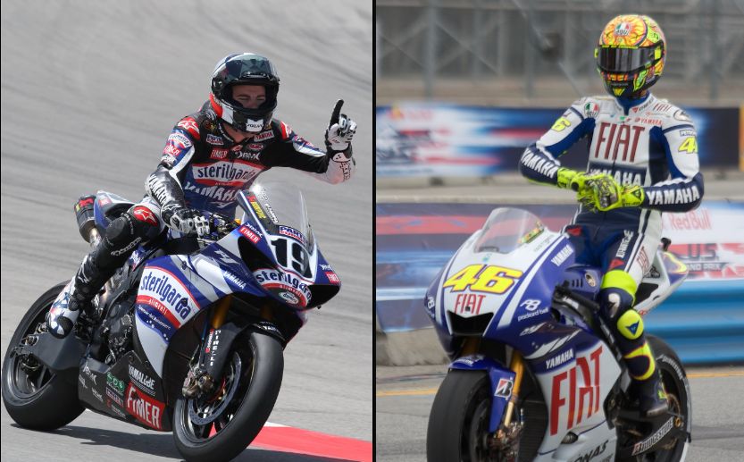 Ben Spies dan Valentino Rossi menyandingkan gelar WSBK dan MotoGP bagi Yamaha untuk kali pertama pada 2009.