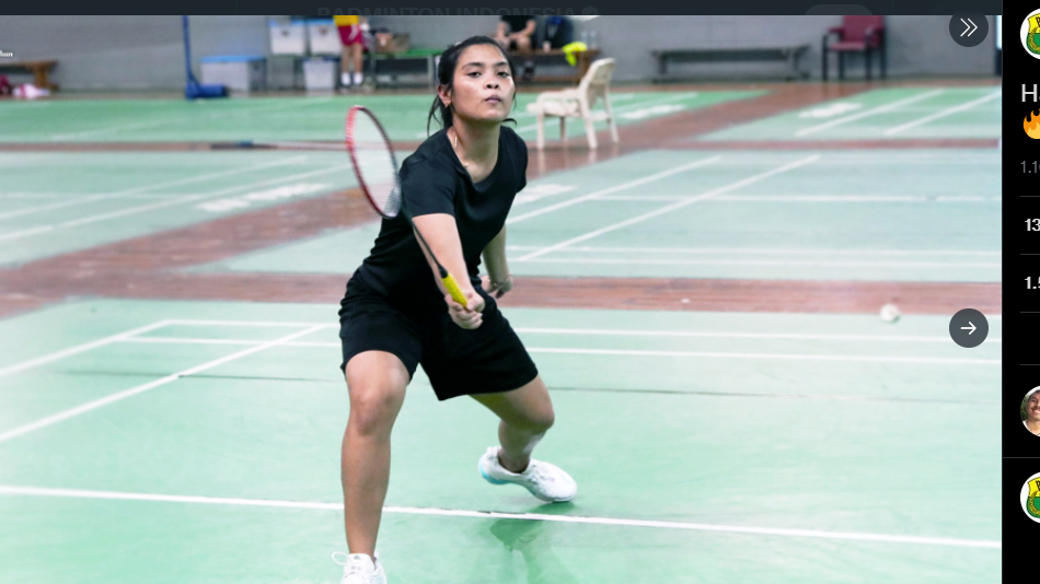 Pemain tunggal putri Indonesia, Gregoria Mariska Tunjung.