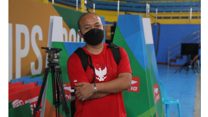Pelatih ganda campuran Indonesia, Amon Santoso.
