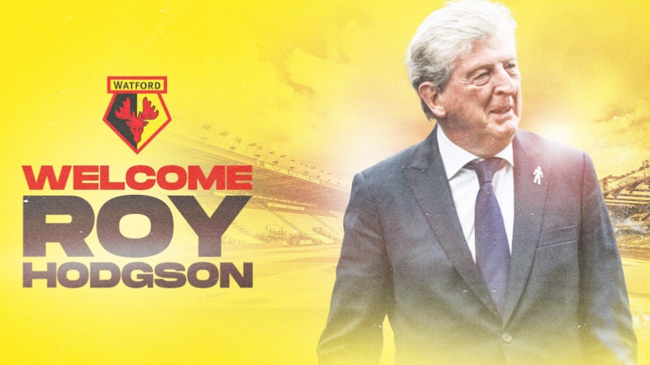 Watford menunjuk Roy Hodgson sebagai pelatih baru menggantikan Claudio Ranieri.