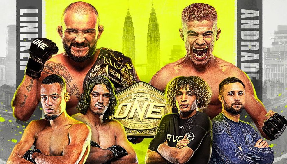ONE Fight Night 3: Lineker vs. Andrade akan menampilkan tiga laga kejuaraan dunia seni bela diri pada Sabtu pagi (22/10) di Axiata Arena, Kuala Lumpur. 