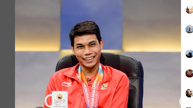 Atlet para-badminton Indonesia, Suryo Nugroho.
