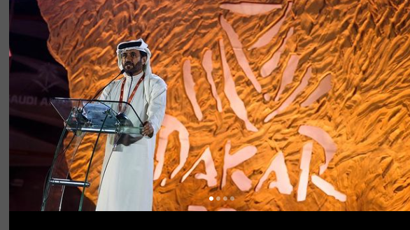 Presiden FIA, Mohammed ben Sulayem, saat membuka Reli Dakar 2022.