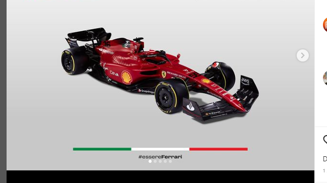 Penampakan F1-75, mobil anyar Ferrari untuk F1 2022.