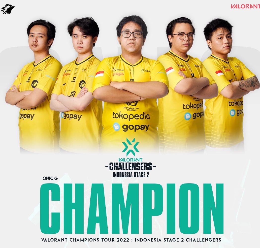 ONIC G Juara VCT 2022 Stage 2 Challengers Indonesia
