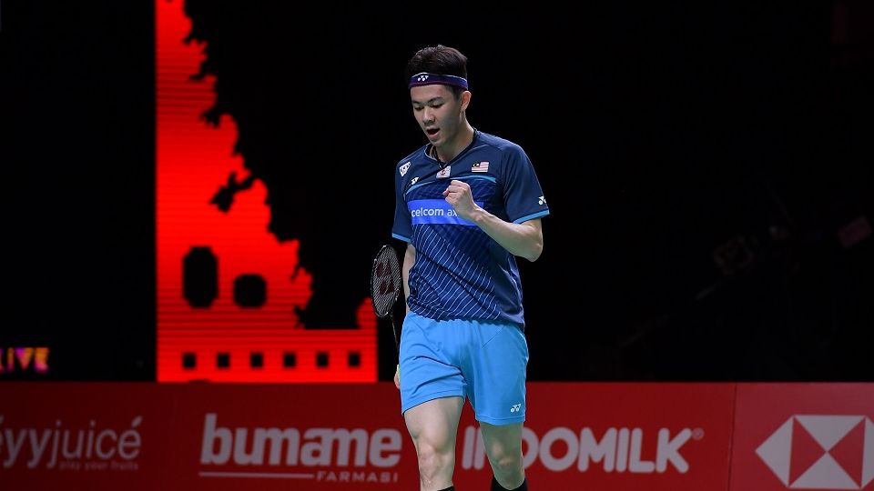 Tunggal putra Malaysia, Lee Zii Jia, kala mengikuti Indonesia Badminton Festival 2021 di Nusa Dua, Bali pada Desember tahun lalu.