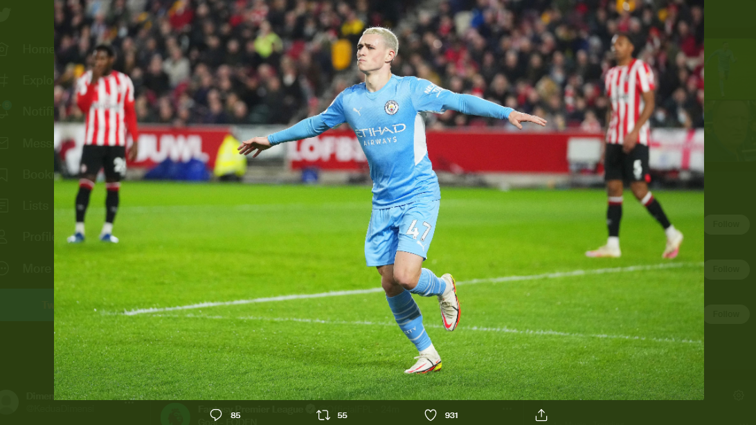 Foden tinggi phil Phil Foden