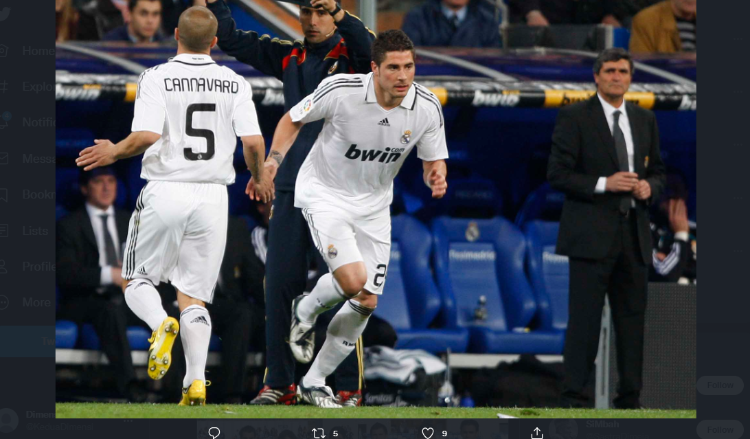 Javi Garcia kala bermain untuk Real Madrid.