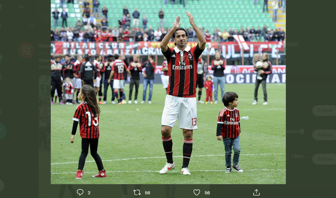 Mantan bek AC Milan, Alessandro Nesta.