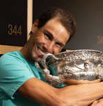 Rafael Nadal Rebut Gelar Grand Slam Ke-21, Roger Federer Beri Pesan Menyentuh