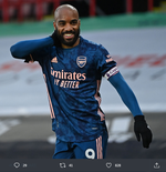 Arsenal Menang, Alexandre Lacazette Yakin Bakal Finis di 4 Besar