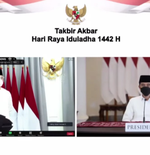 Menpora Dampingi Presiden Jokowi dalam Takbir Akbar Virtual Hari Raya Iduladha 1442 H