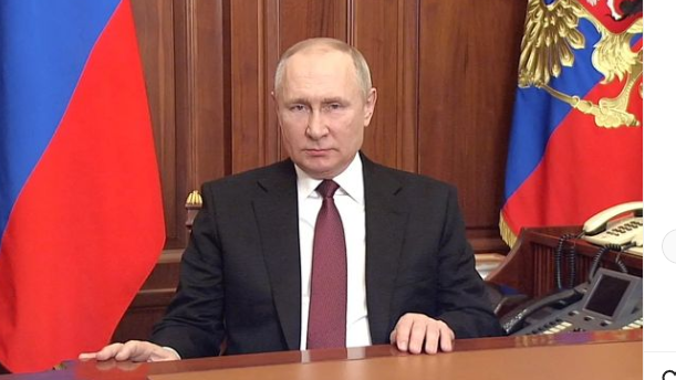 Sosok Presiden Rusia, Vladimir Putin.