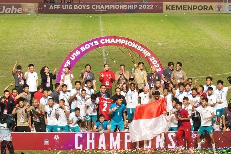 Juara Piala AFF U-16 2022, Timnas U-16 Indonesia Diguyur Bonus Rp500 Juta