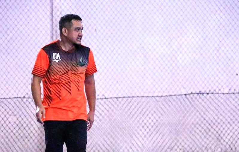 CEO Bintang Timur Surabaya, Dimas Bagus Kurniawan, saat mendampingi timnya tampil dalam Pro Futsal Legue 2020.
