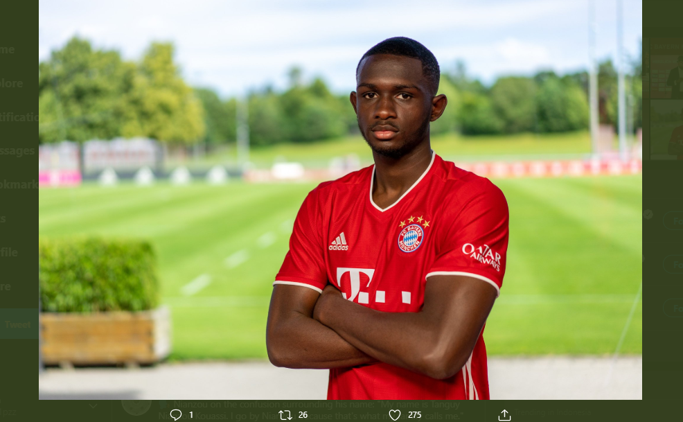 Tanguy Kouassi, rekrutan terbaru Bayern Munchen.