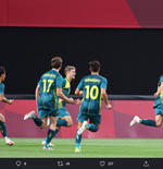Hasil Sepak Bola Putra Olimpiade Tokyo Grup C: Argentina Tumbang di Tangan Australia