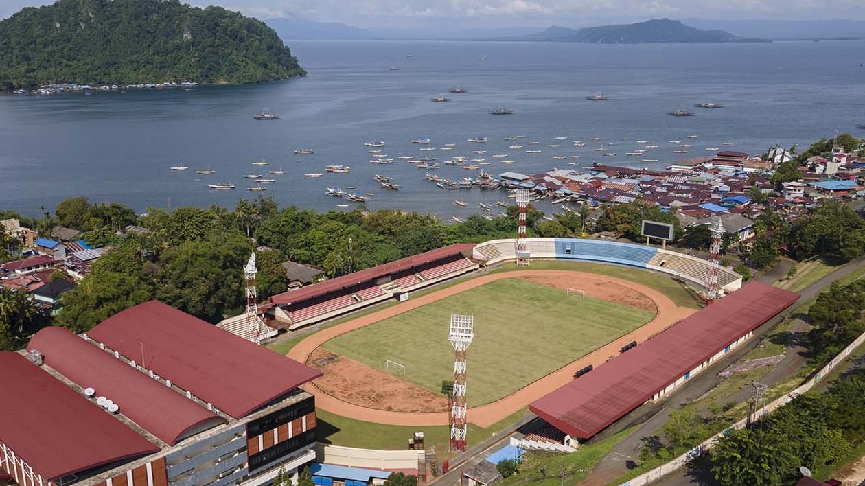 Stadion Mandala Jayapura salah satu arena pertandingan sepak bola putra PON XX PAPUA 2021. 
